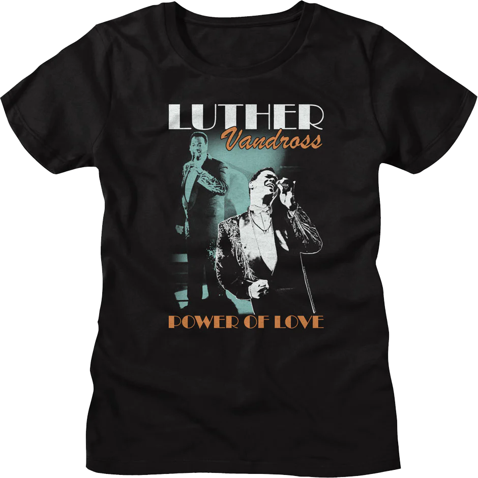 Womens Power Of Love Luther Vandross Shirt