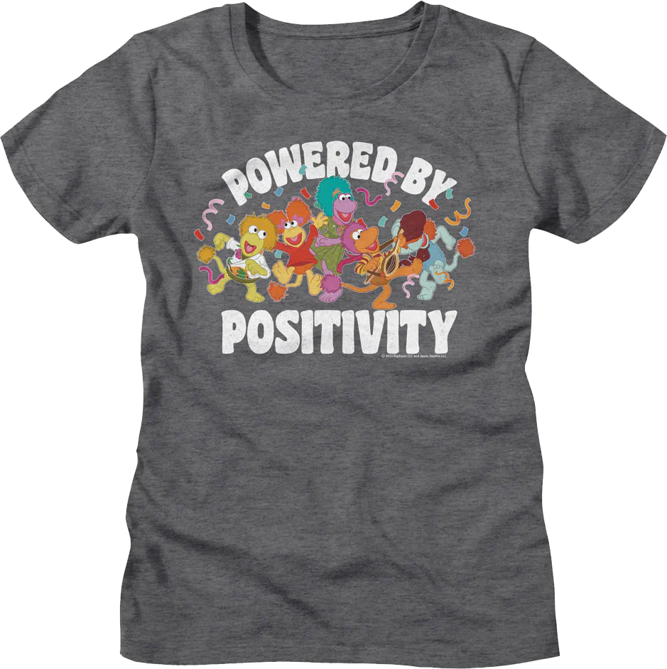 Womens Powered By Positivity Fraggle Rock Shirt