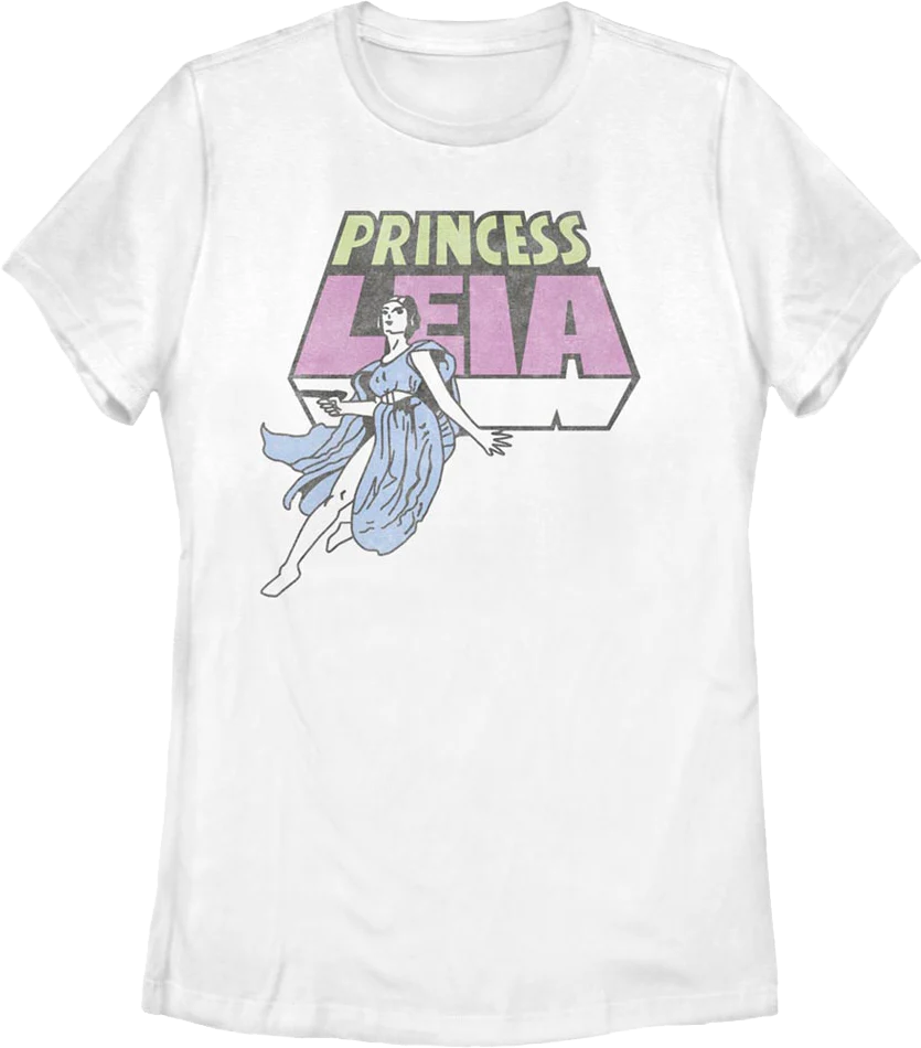 Womens Princess Leia Sketch Star Wars Shirt