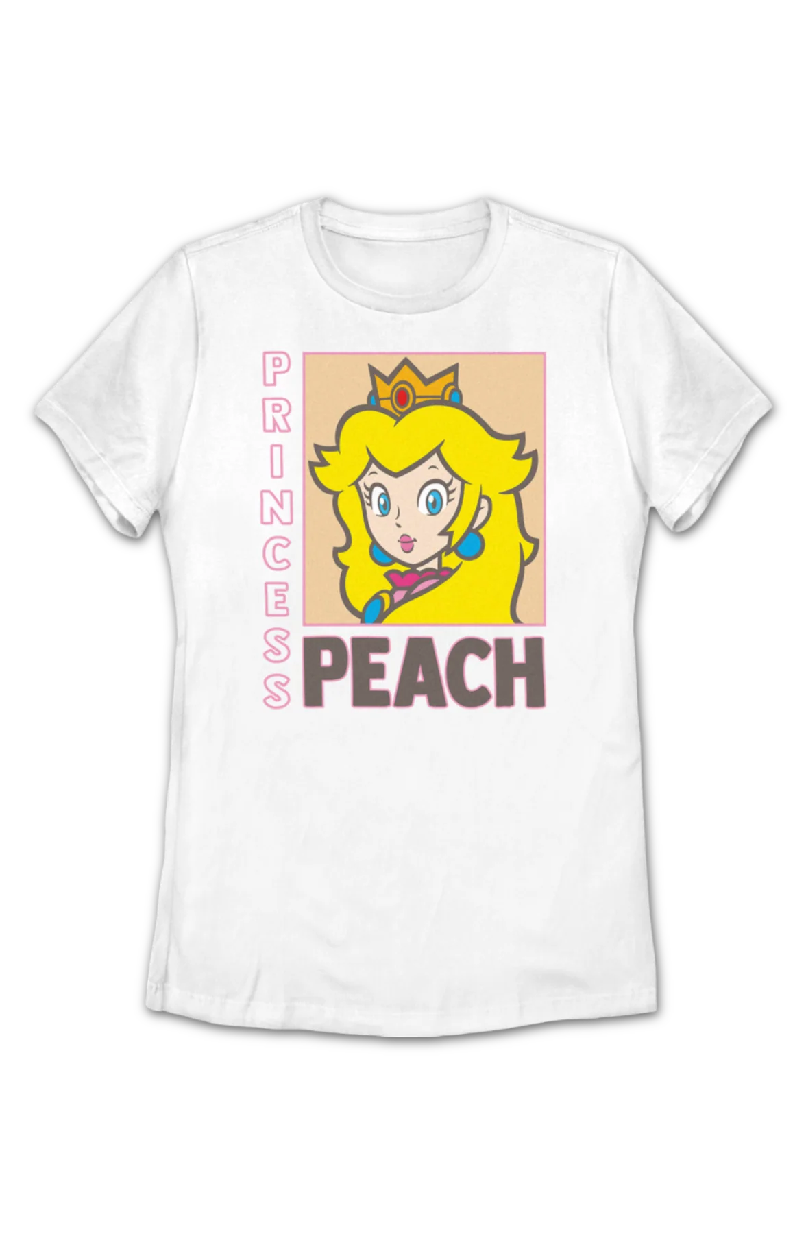 Womens Princess Peach Super Mario Bros. Shirt - Image 2