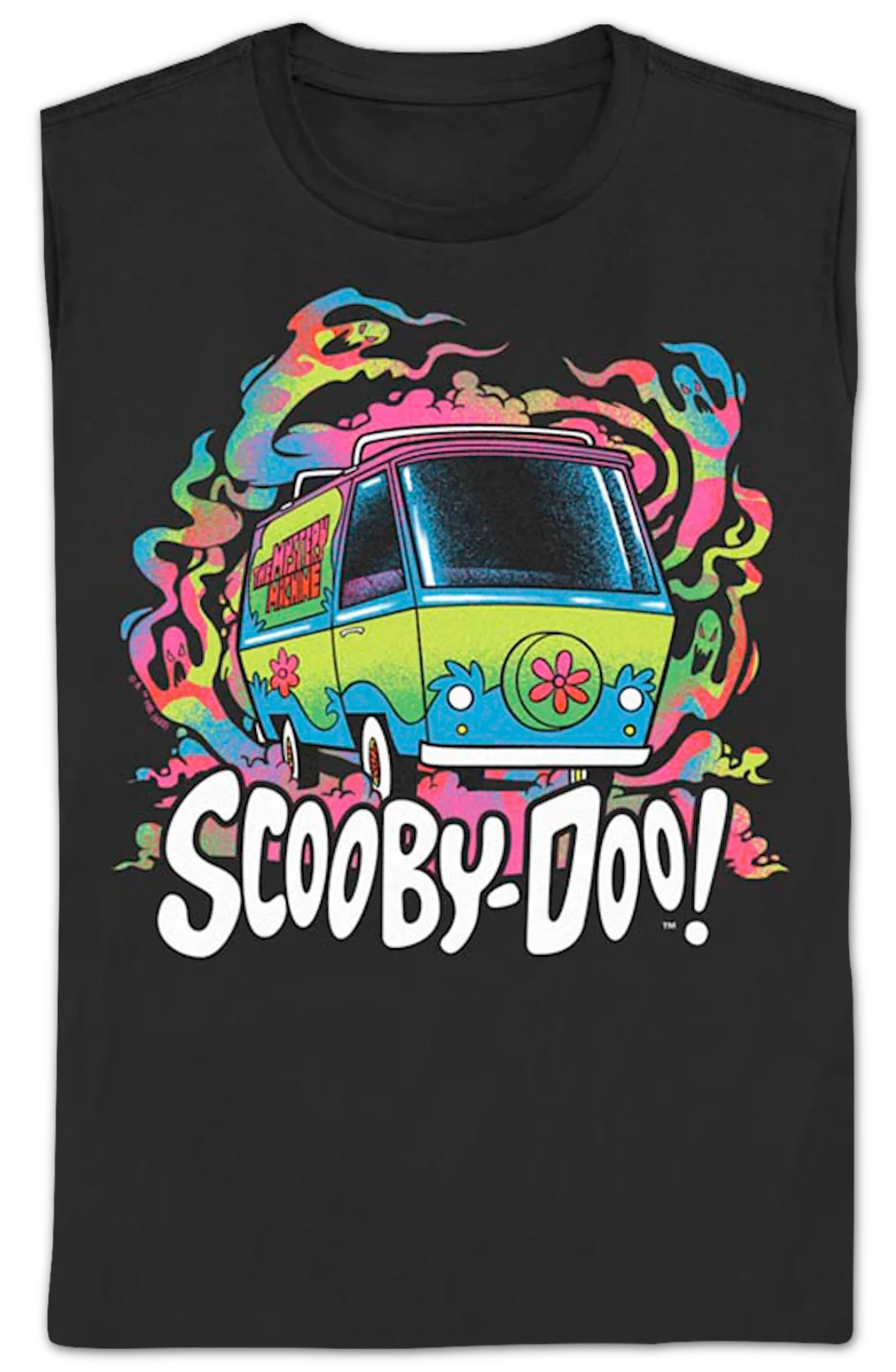 Womens Psychedelic Ghosts Scooby-Doo Shirt - Image 2