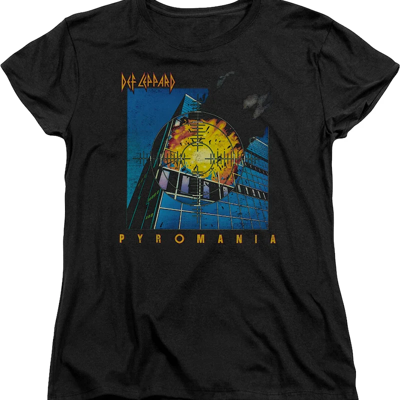 Womens Pyromania Def Leppard Shirt
