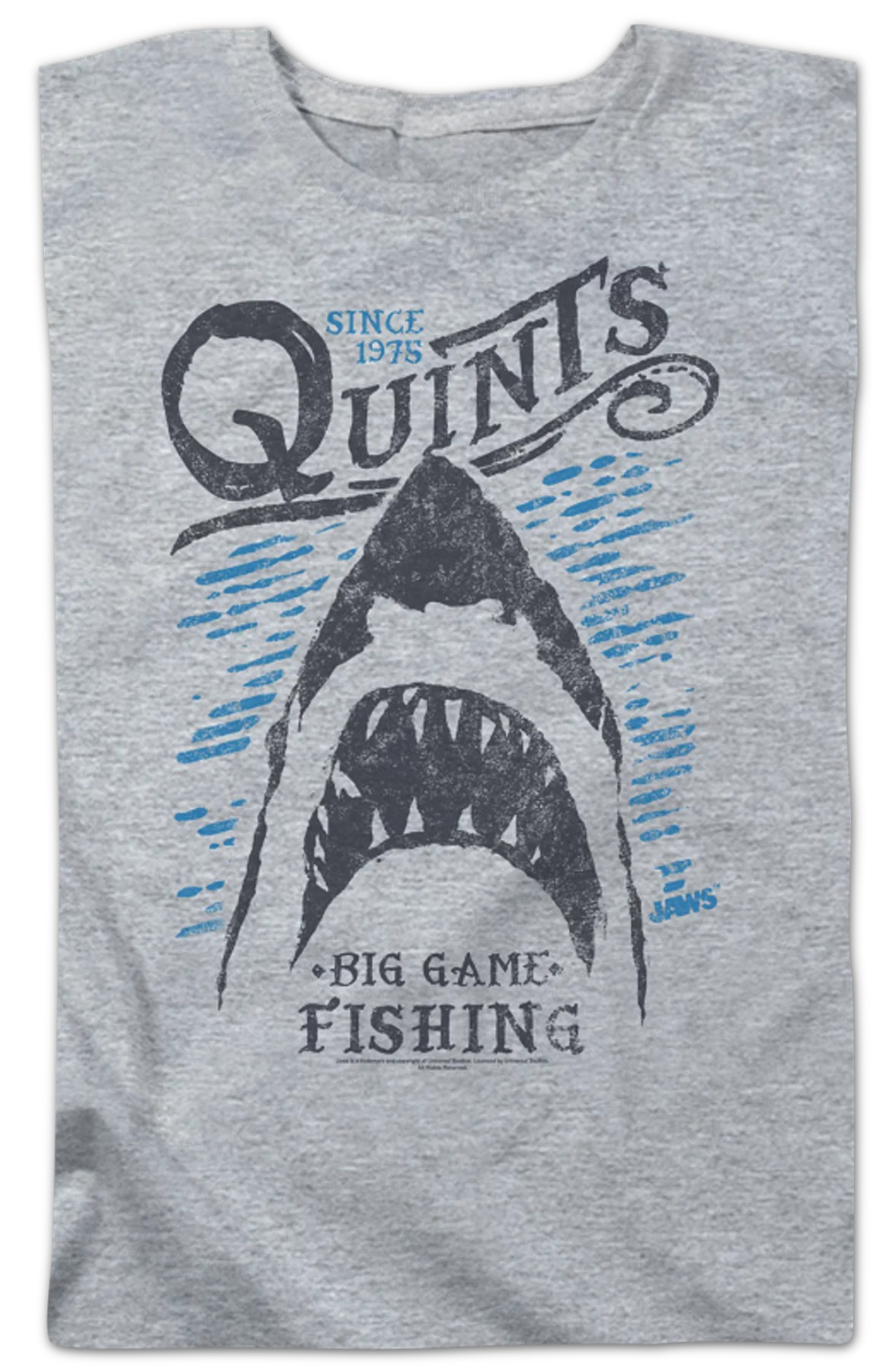 Womens Quint's Big Game Fishing Jaws Shirt - Image 2