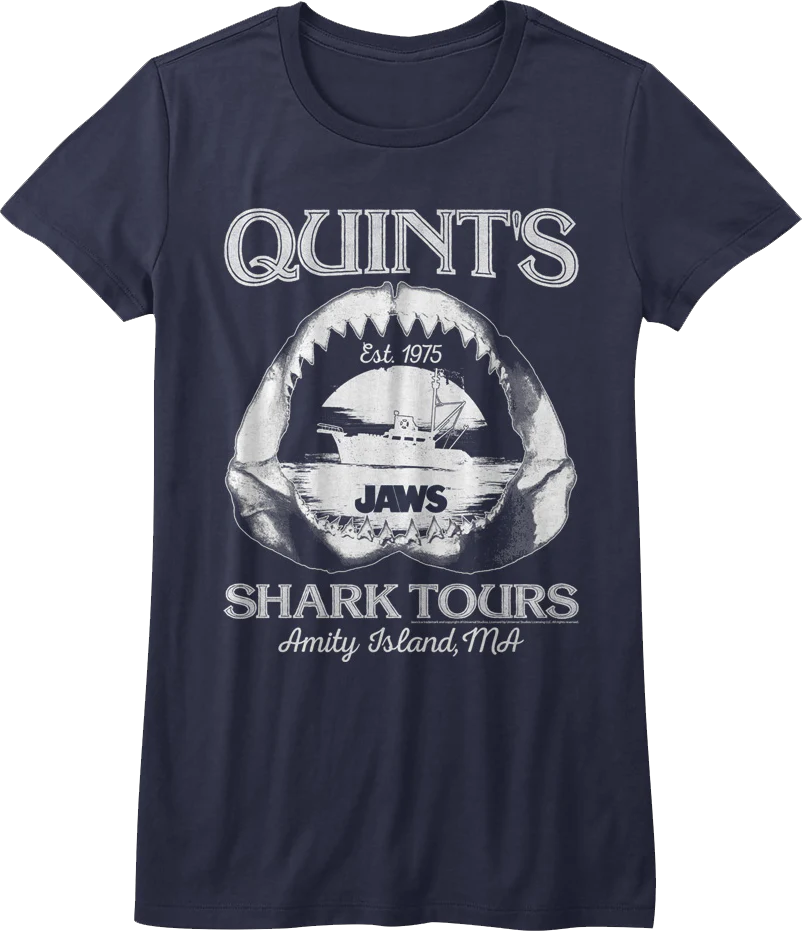 Womens Quint's Shark Tours Jaws Shirt