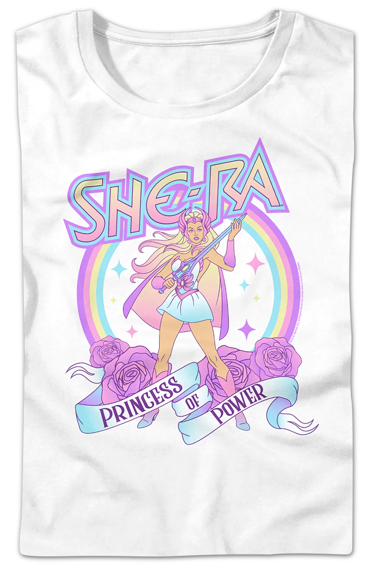 Womens Rainbow She-Ra Masters of the Universe Shirt - Image 2