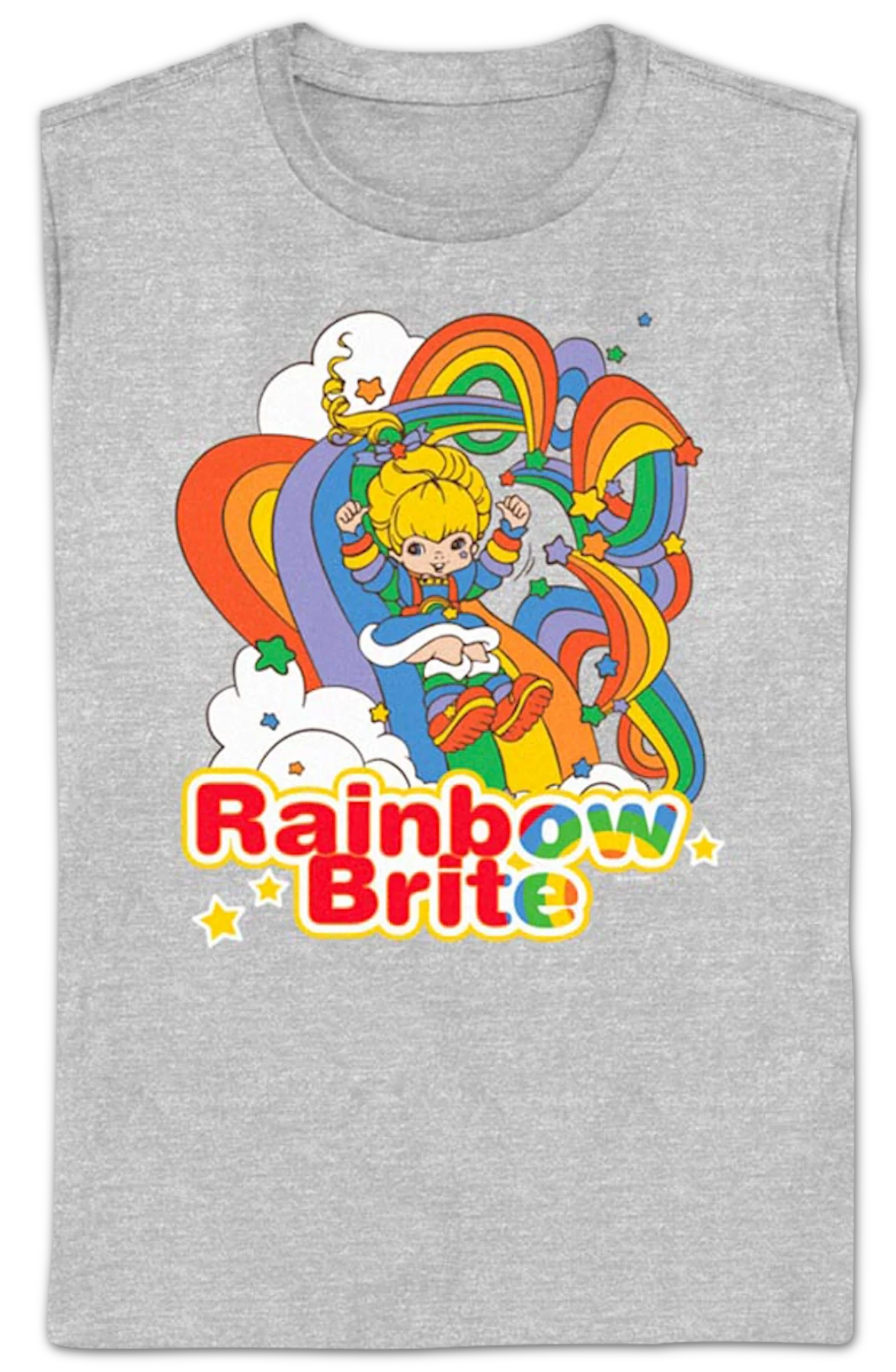 Womens Rainbow Slide Rainbow Brite Shirt - Image 2