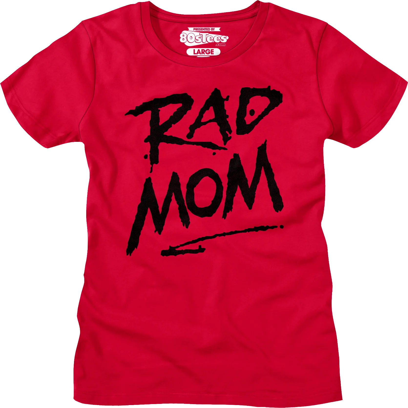 Womens Red Rad Mom Shirt