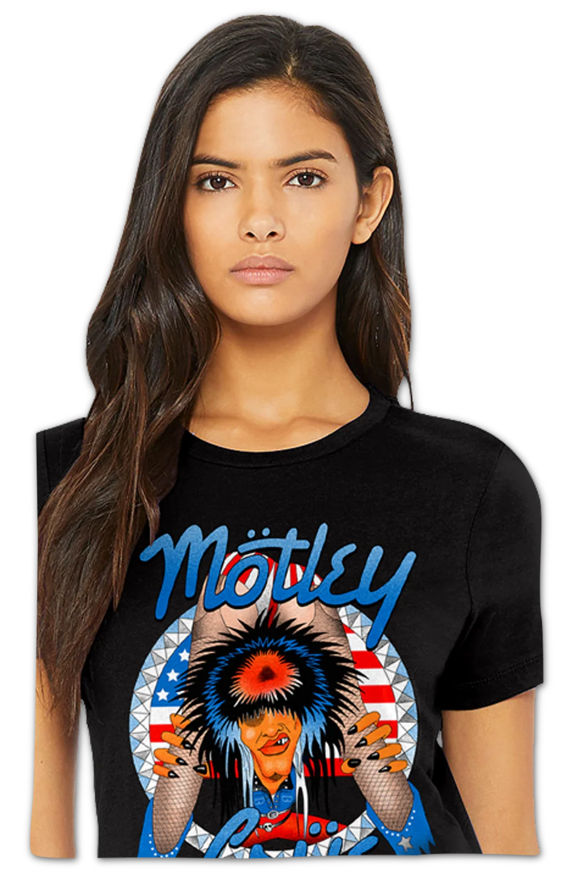 Womens Red White and Crue Allister Fiend Motley Crue Shirt - Image 2