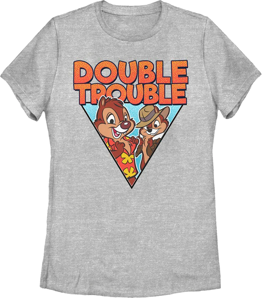 Womens Retro Double Trouble Chip 'n Dale Rescue Rangers Shirt
