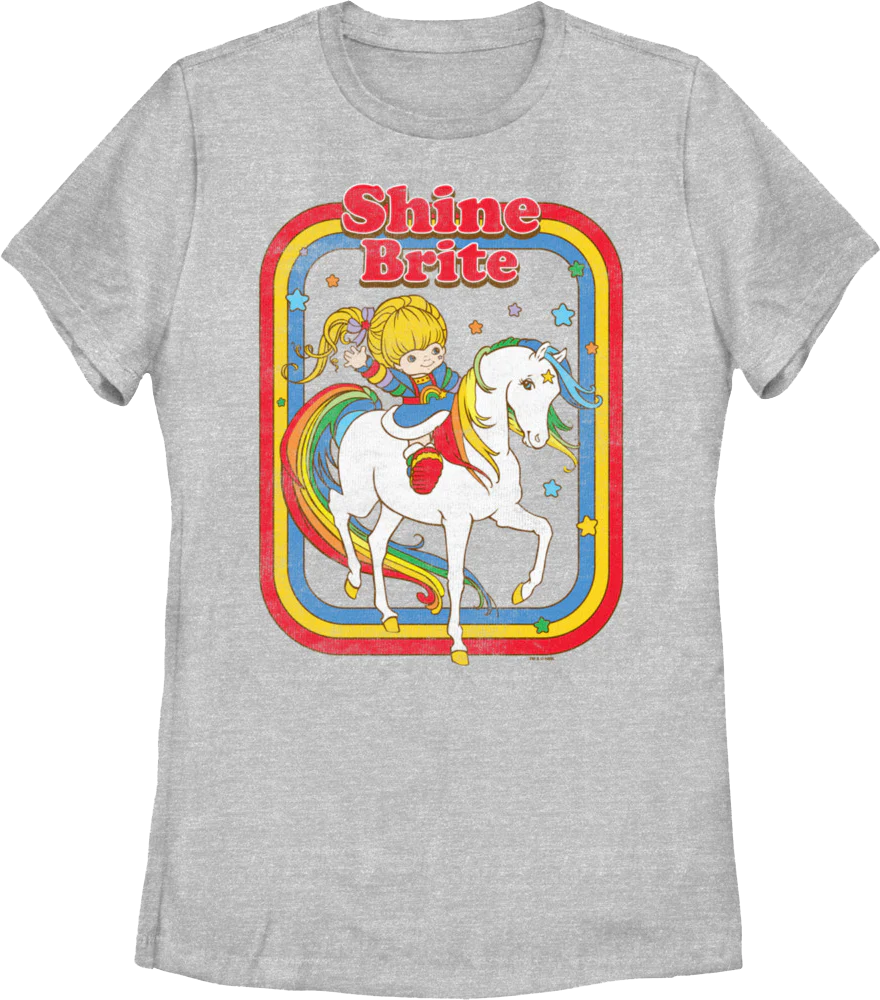 Womens Retro Shine Brite Rainbow Brite Shirt
