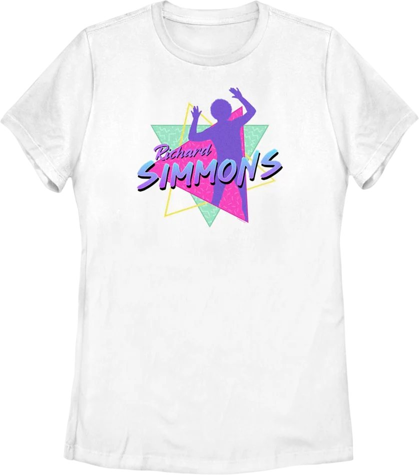 Womens Retro Silhouette Richard Simmons Shirt