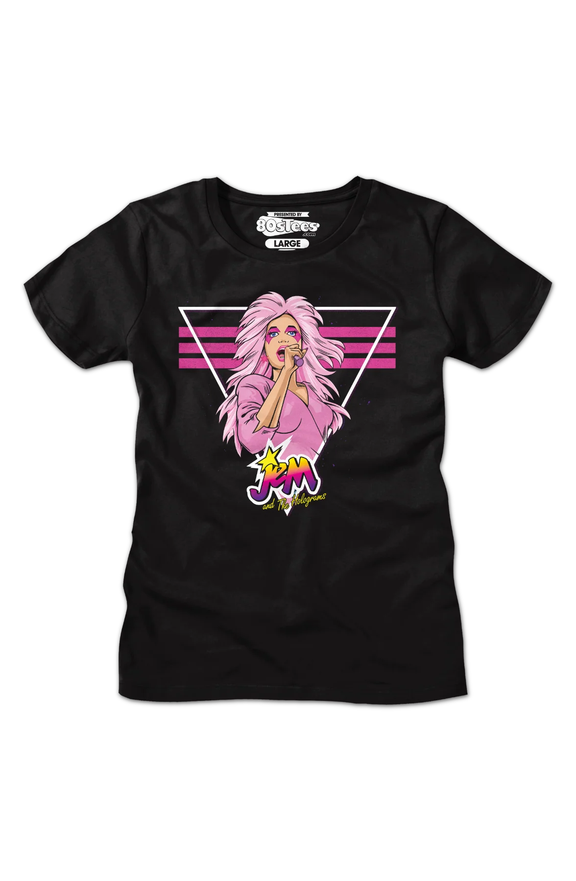 Womens Retro Singing Jem And The Holograms Shirt - Image 2