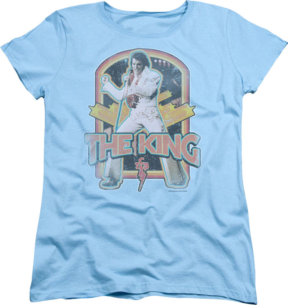 Womens Retro The King Elvis Presley Shirt