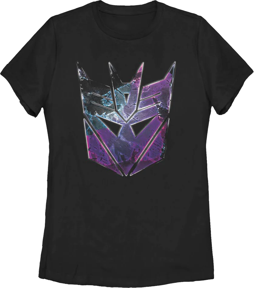 Womens Rusted Decepticons Logo Transformers Shirt