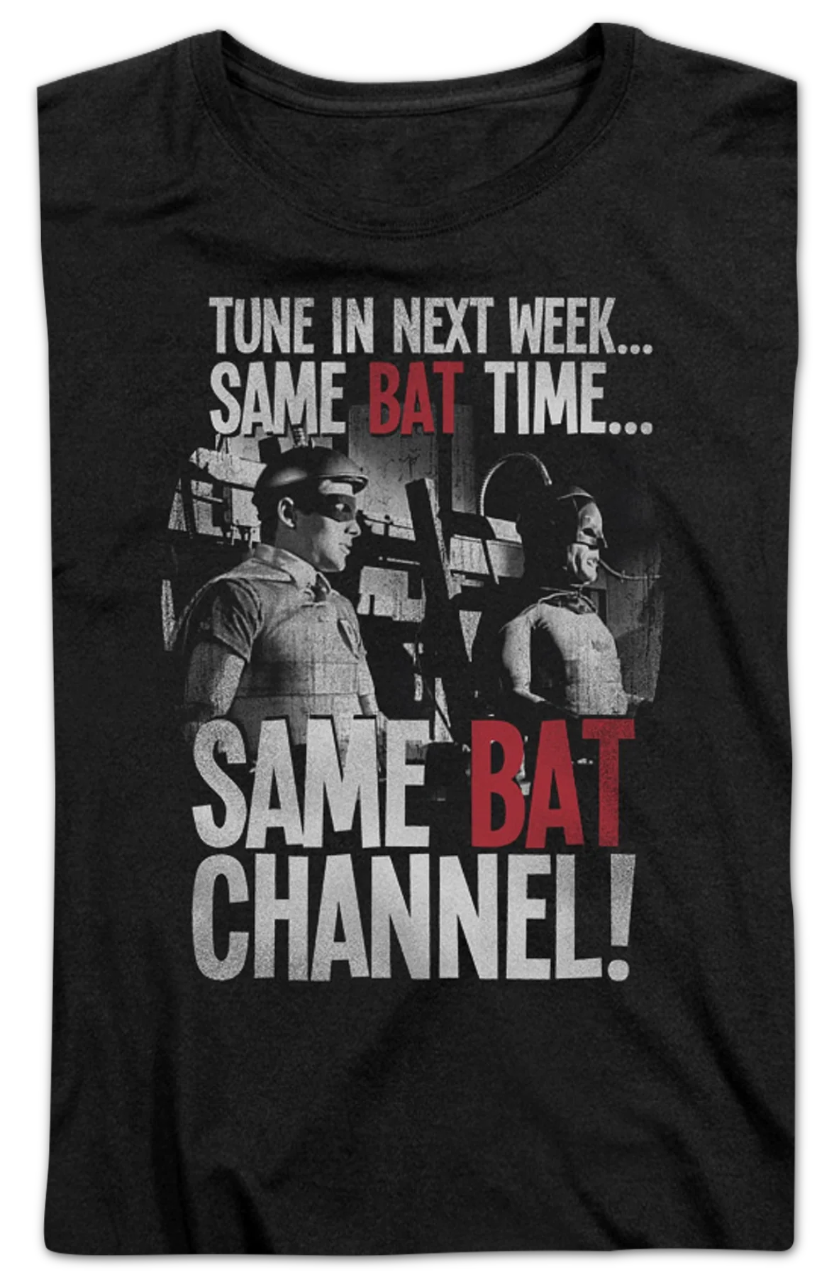 Womens Same Bat Time Same Bat Channel Batman Shirt - Image 2
