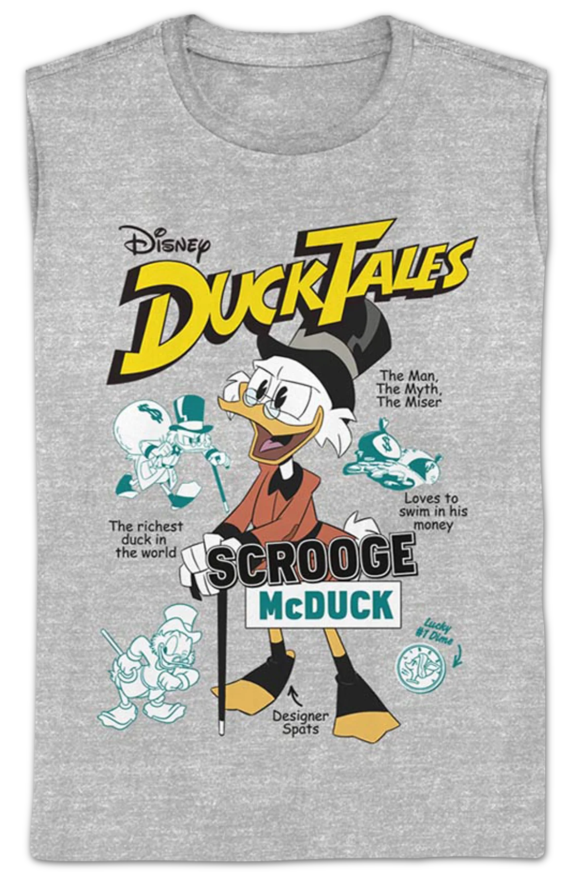 Womens Scrooge McDuck The Man The Myth The Miser DuckTales Shirt - Image 2