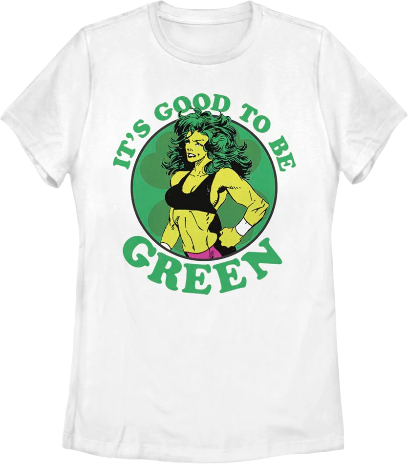 Women's She-Hulk It's Good To Be Green Marvel Comics Shirt