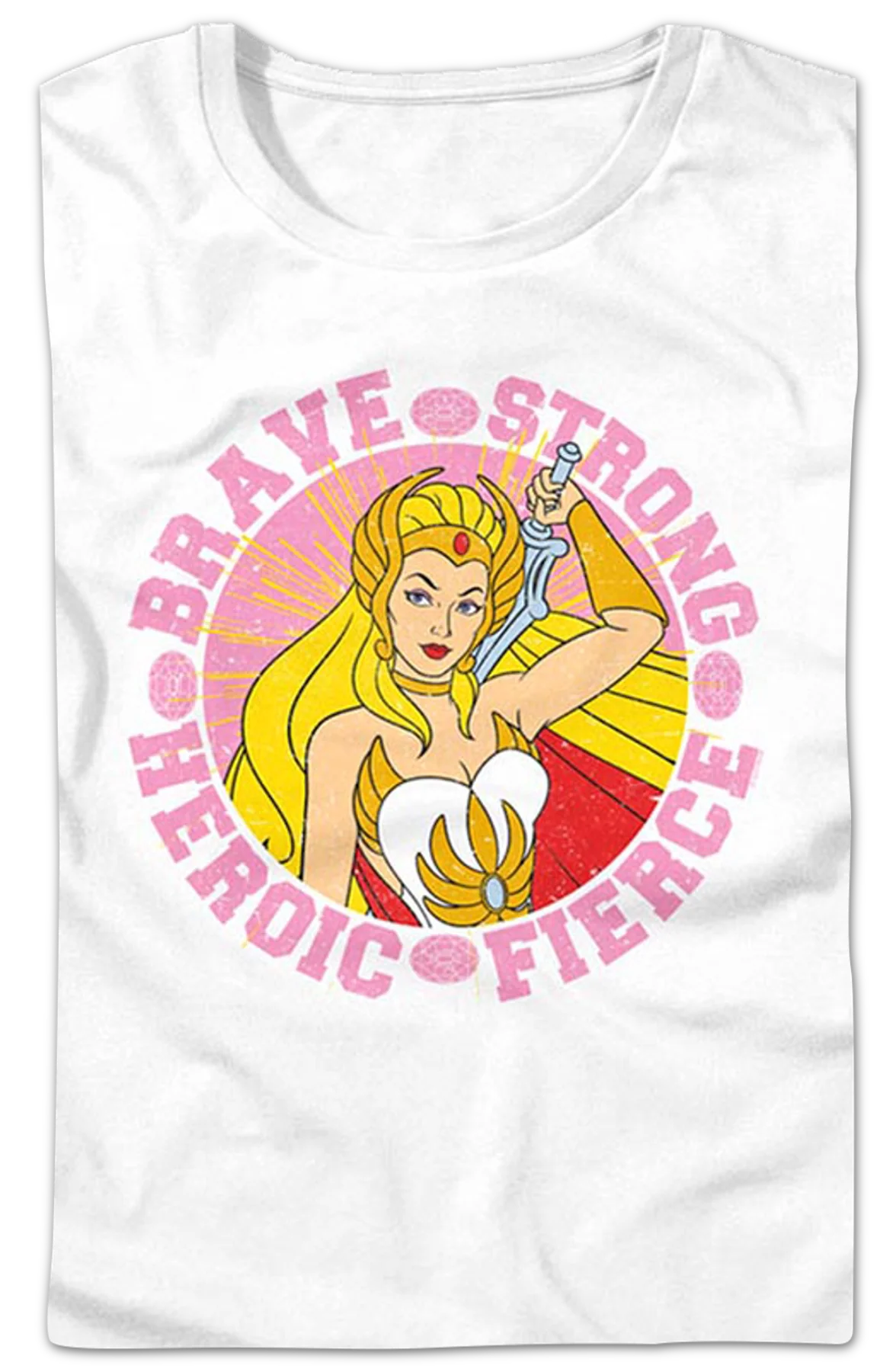 Womens She-Ra Brave Strong Heroic Fierce Masters of the Universe Shirt - Image 2