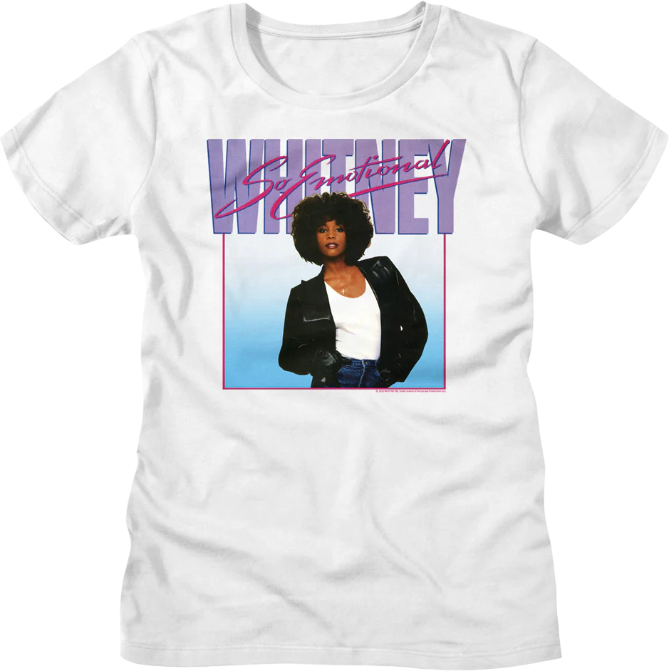 Womens So Emotional Whitney Houston Shirt