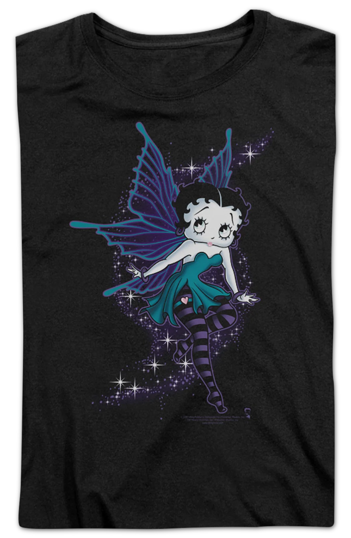 Womens Sparkling Fairy Betty Boop Shirt - Image 2