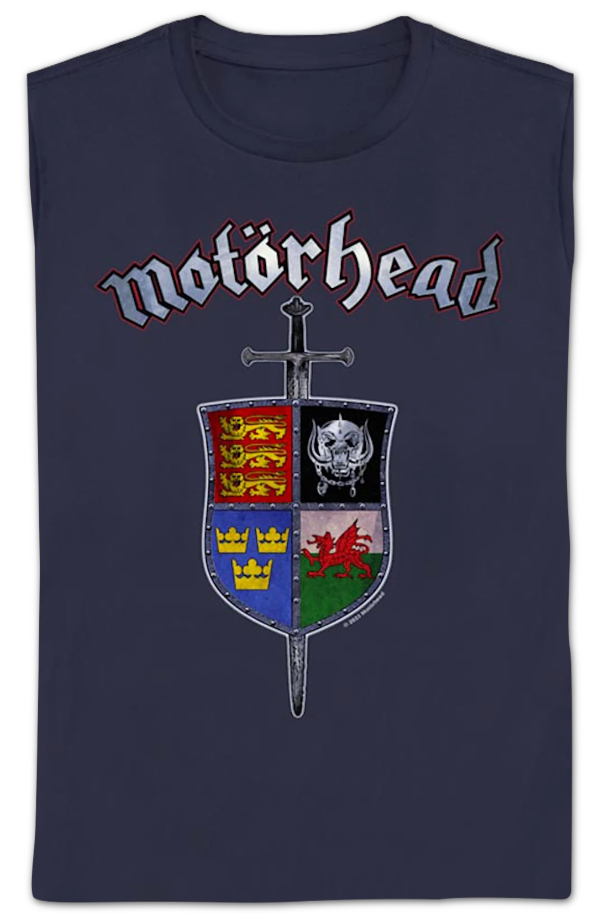 Womens Sword & Shield Crest Motorhead Shirt - Image 2