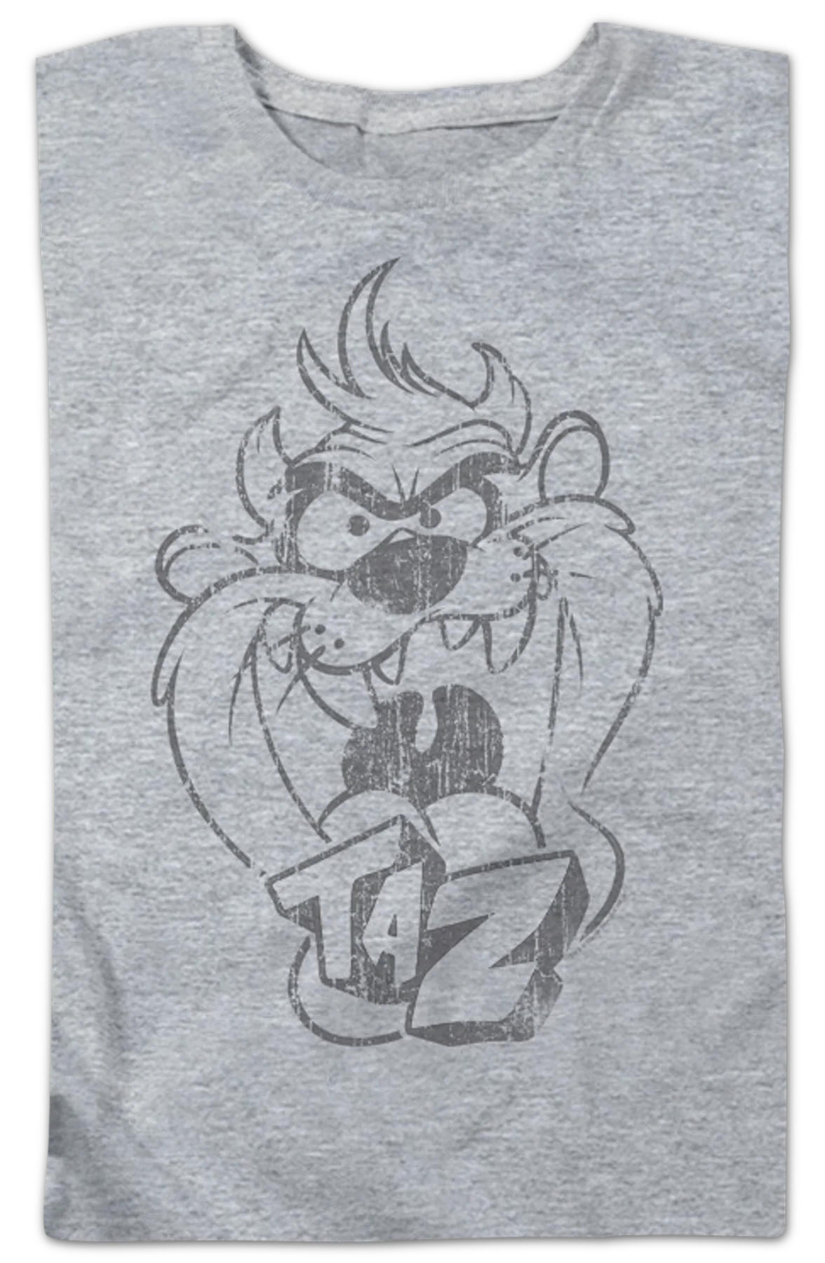Womens Taz Sketch Looney Tunes Shirt - Image 2