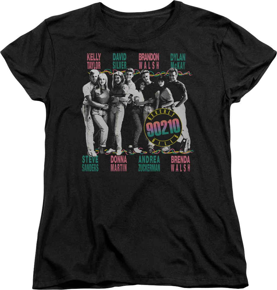 Womens The Cast Of Beverly Hills 90210 Shirt