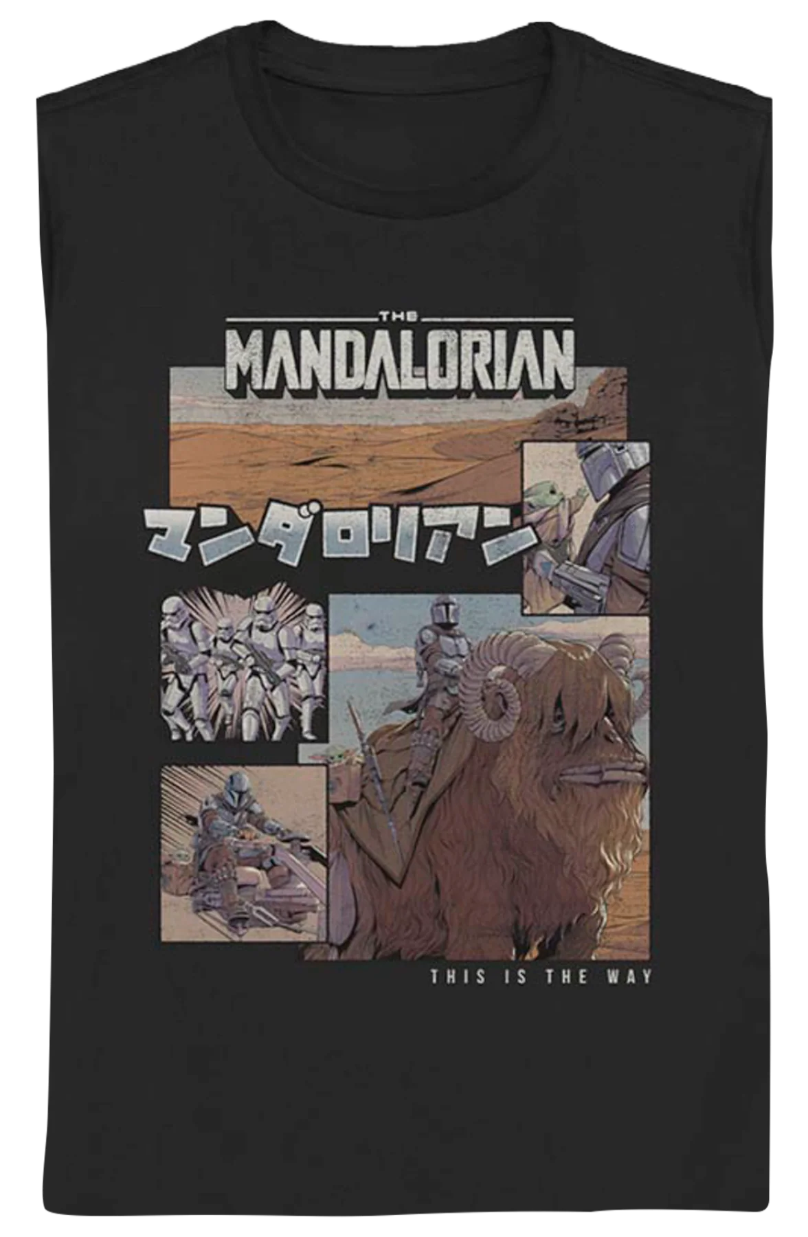 Womens The Mandalorian Comic Book Star Wars Shirt - Image 2