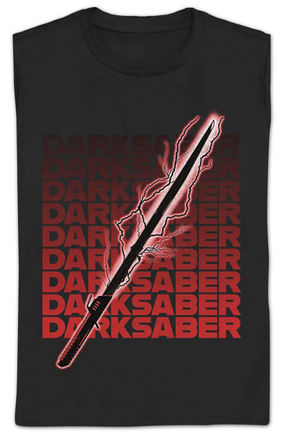 Womens The Mandalorian Electrical Darksaber Star Wars Shirt - Image 2