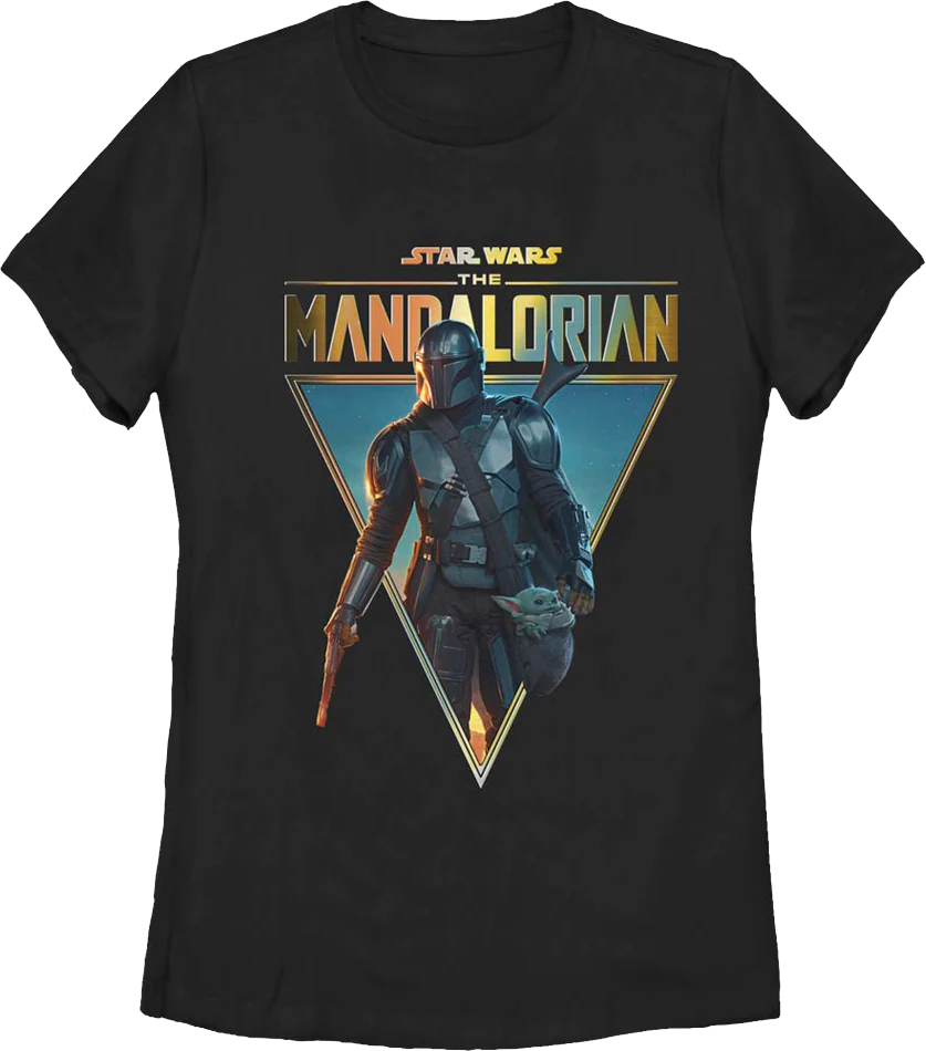 Womens The Mandalorian Season 2 Poster Star Wars Shirt