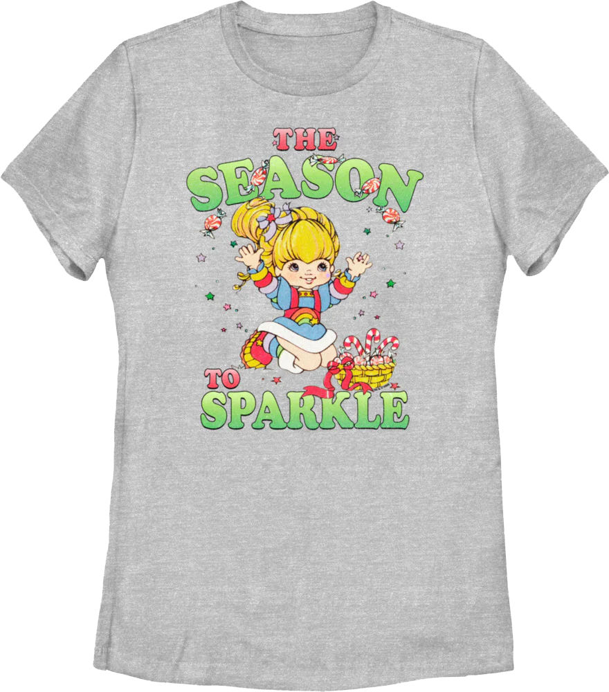 Womens The Season To Sparkle Rainbow Brite Shirt