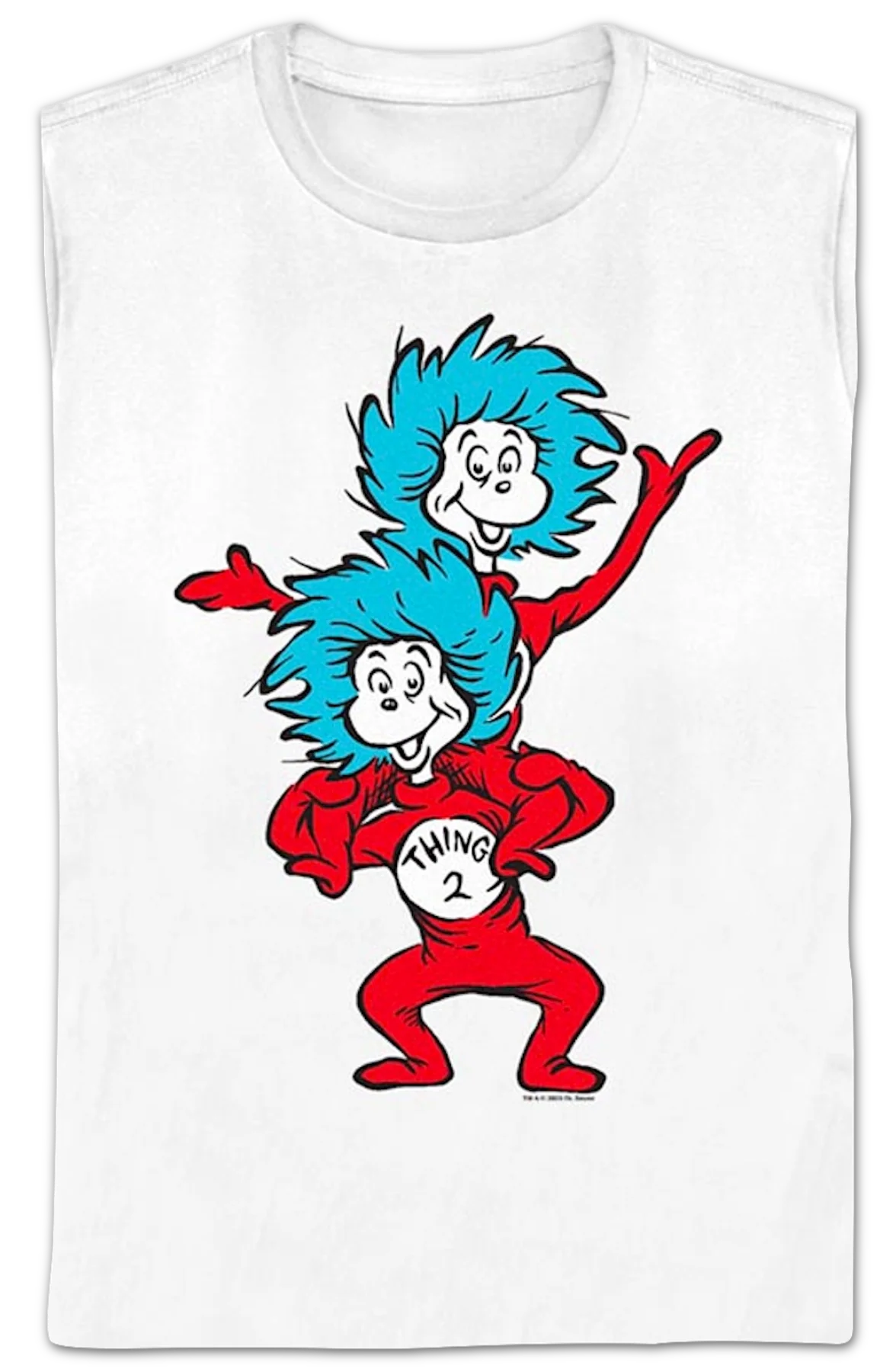 Womens Thing One & Thing Two Dr. Seuss Shirt - Image 2