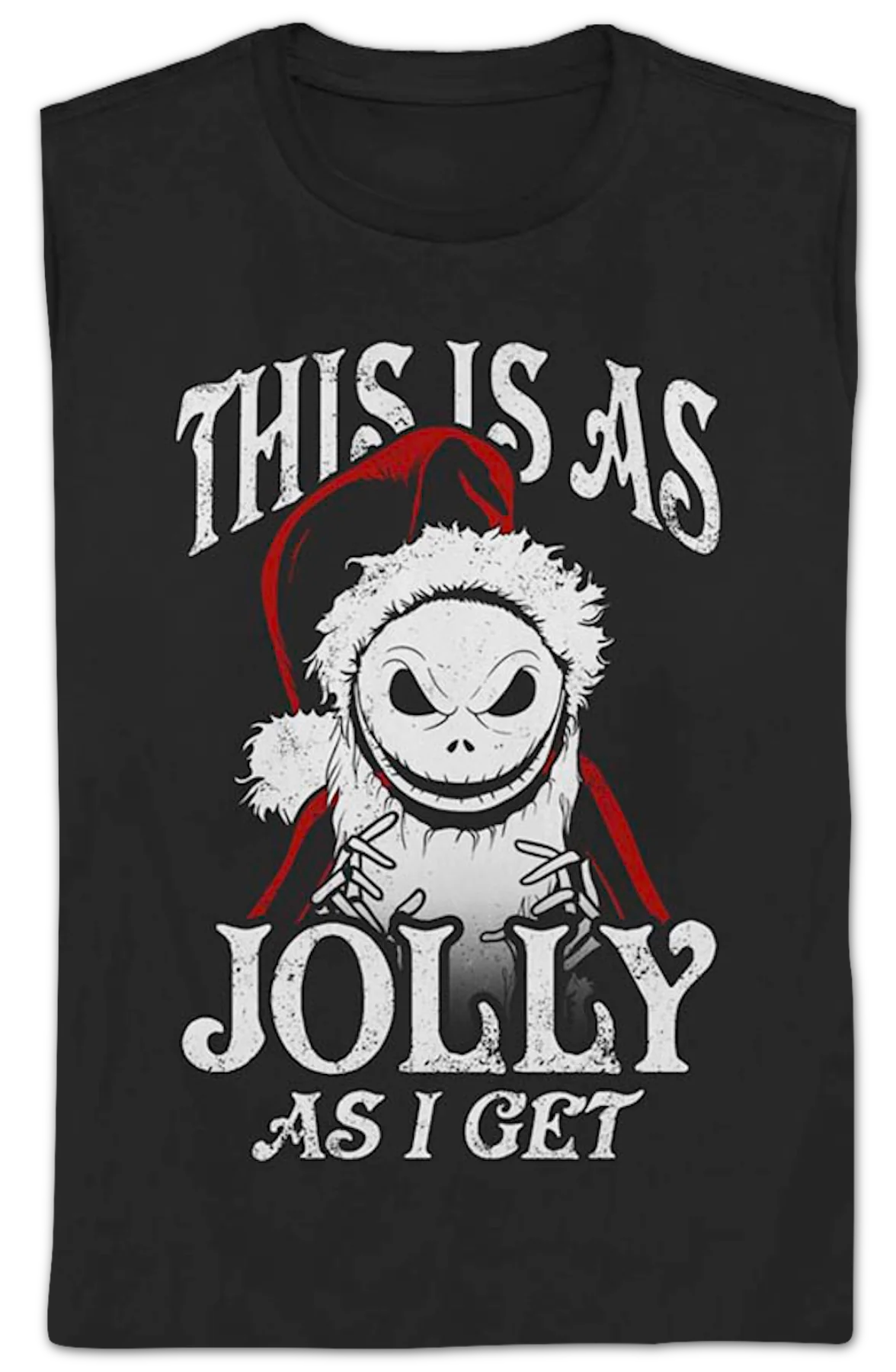 Womens This Is As Jolly As I Get Nightmare Before Christmas Shirt - Image 2
