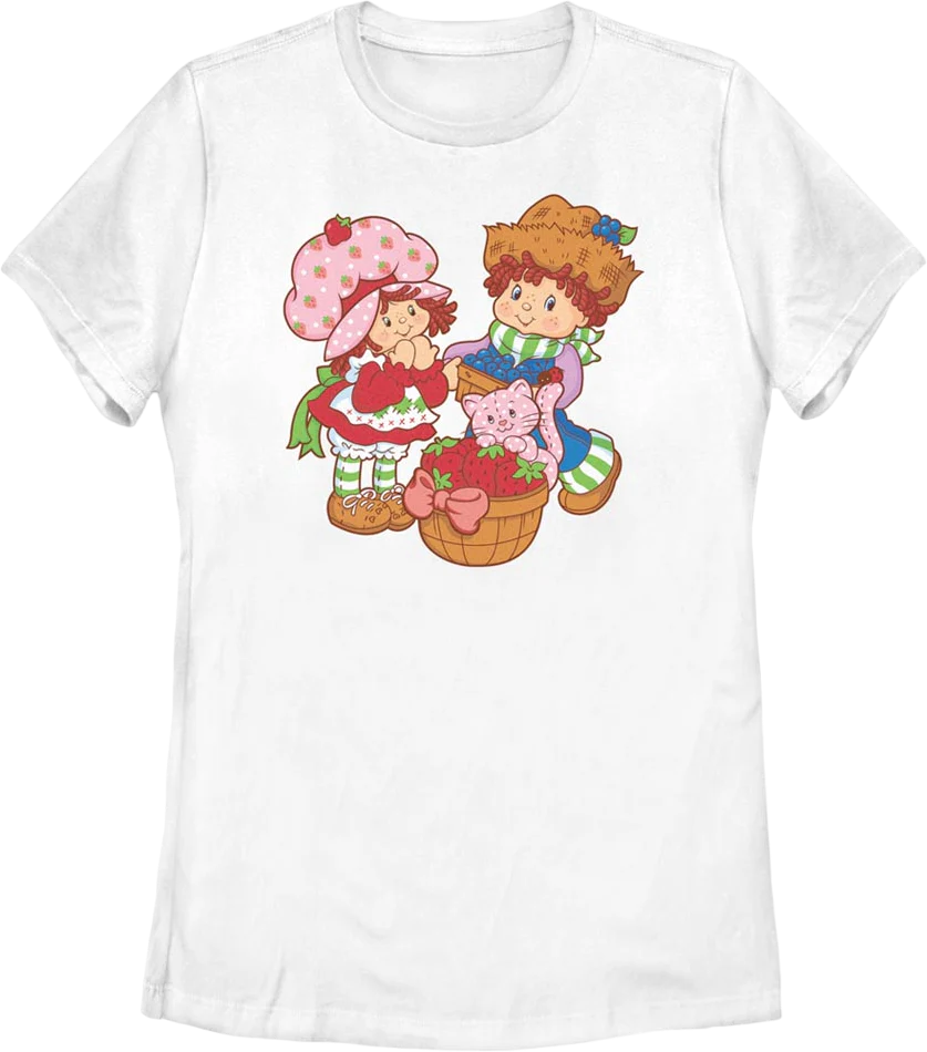 Womens Three Friends Strawberry Shortcake Shirt