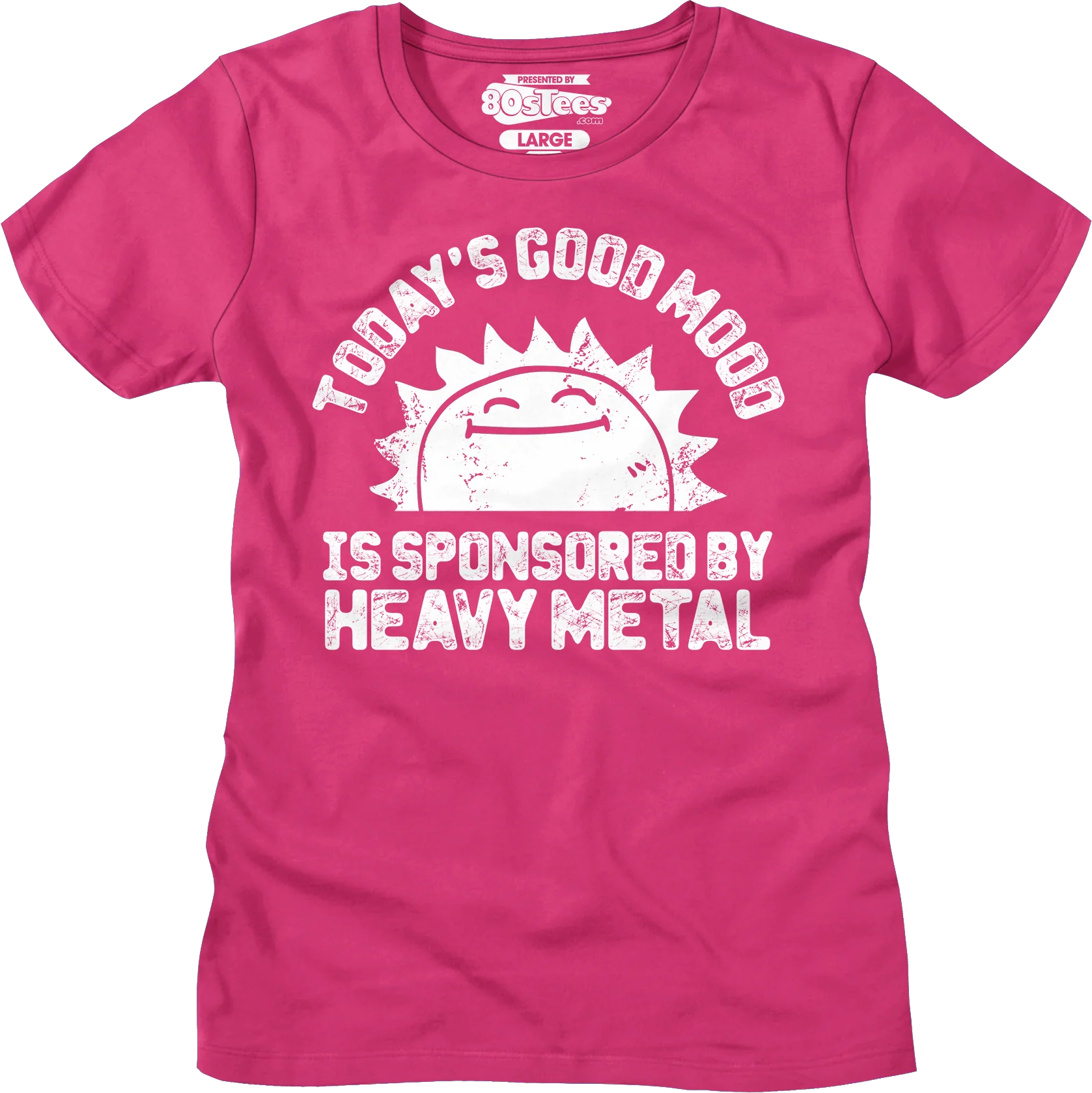 Womens Today's Good Mood Is Sponsored By Heavy Metal Shirt - Image 3
