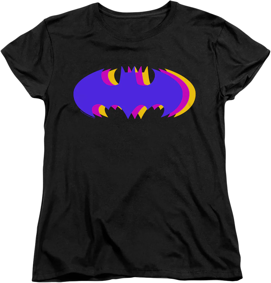 Womens Tri Symbol Batman Shirt