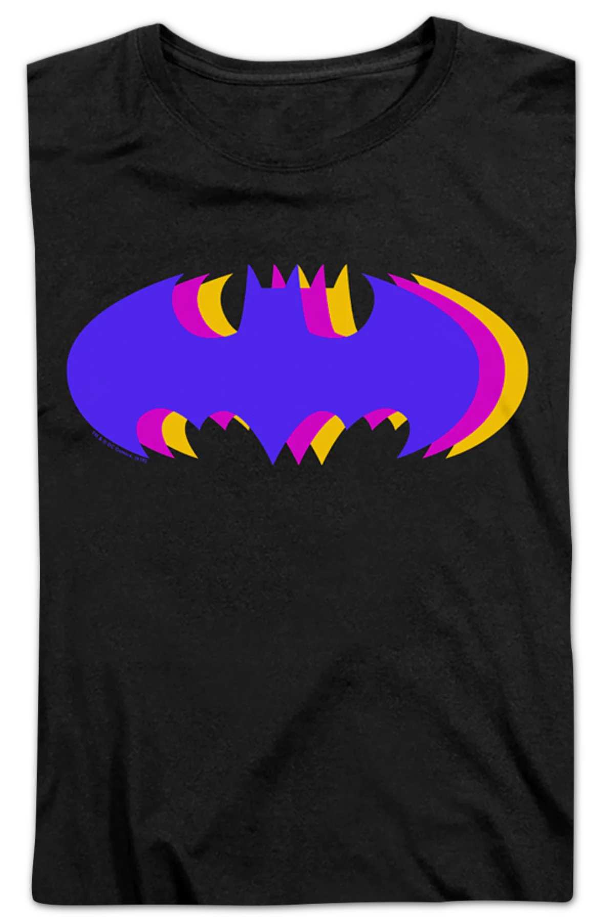 Womens Tri Symbol Batman Shirt - Image 2