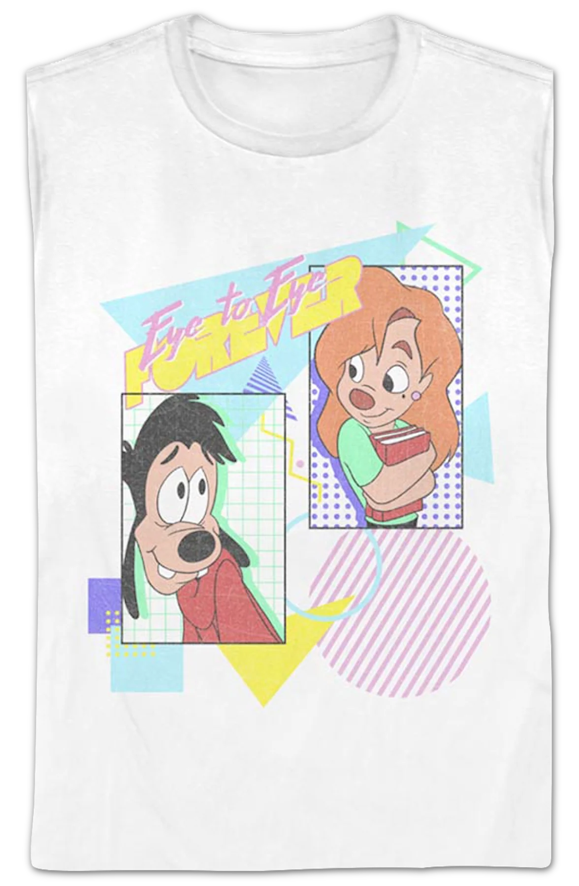 Womens Vintage Eye To Eye A Goofy Movie Disney Shirt - Image 2