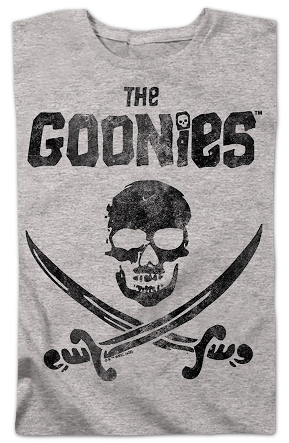 Womens Vintage Skull & Crossed Swords Goonies Shirt - Image 2
