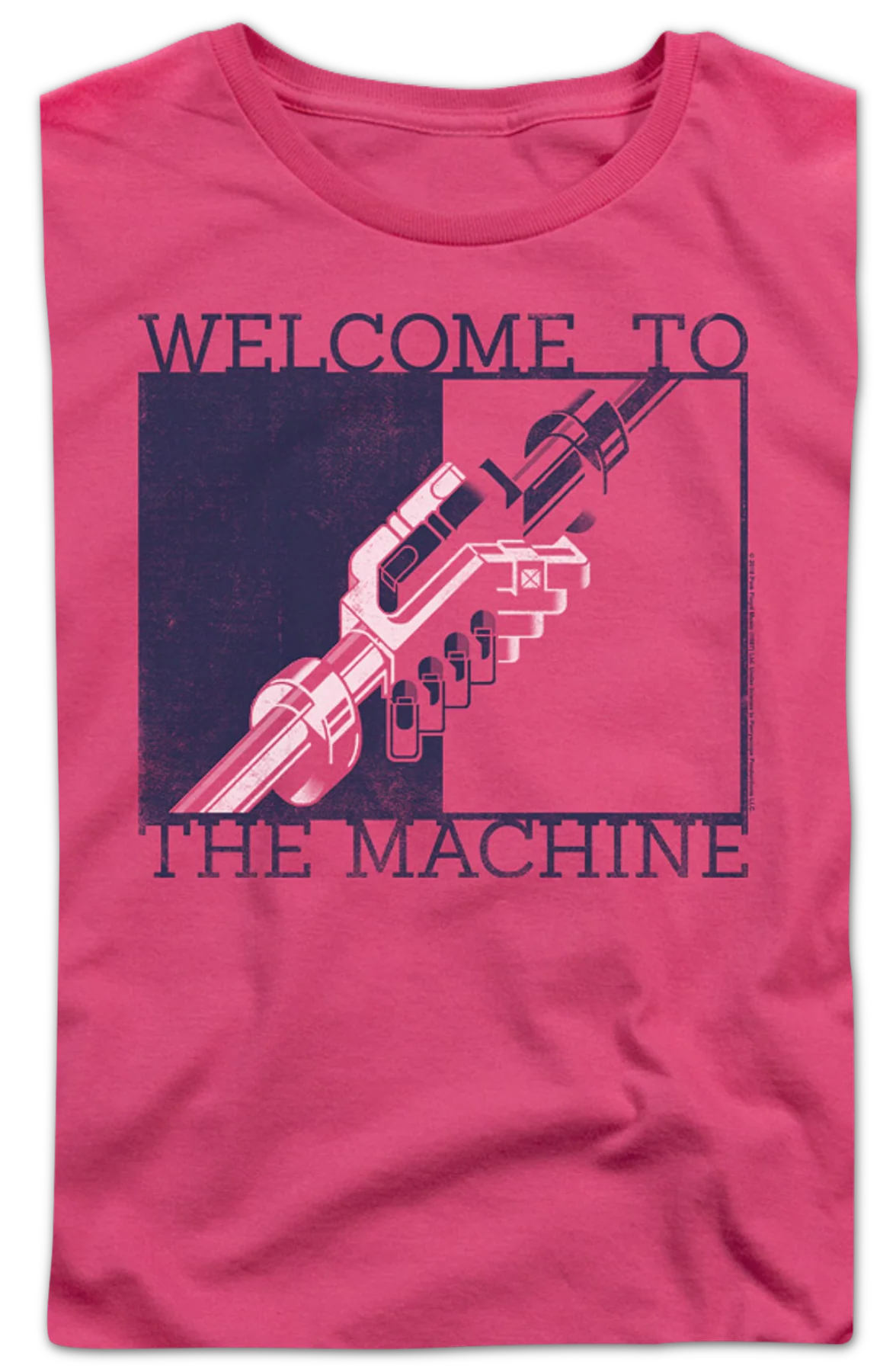 Womens Welcome To The Machine Pink Floyd Shirt - Image 2