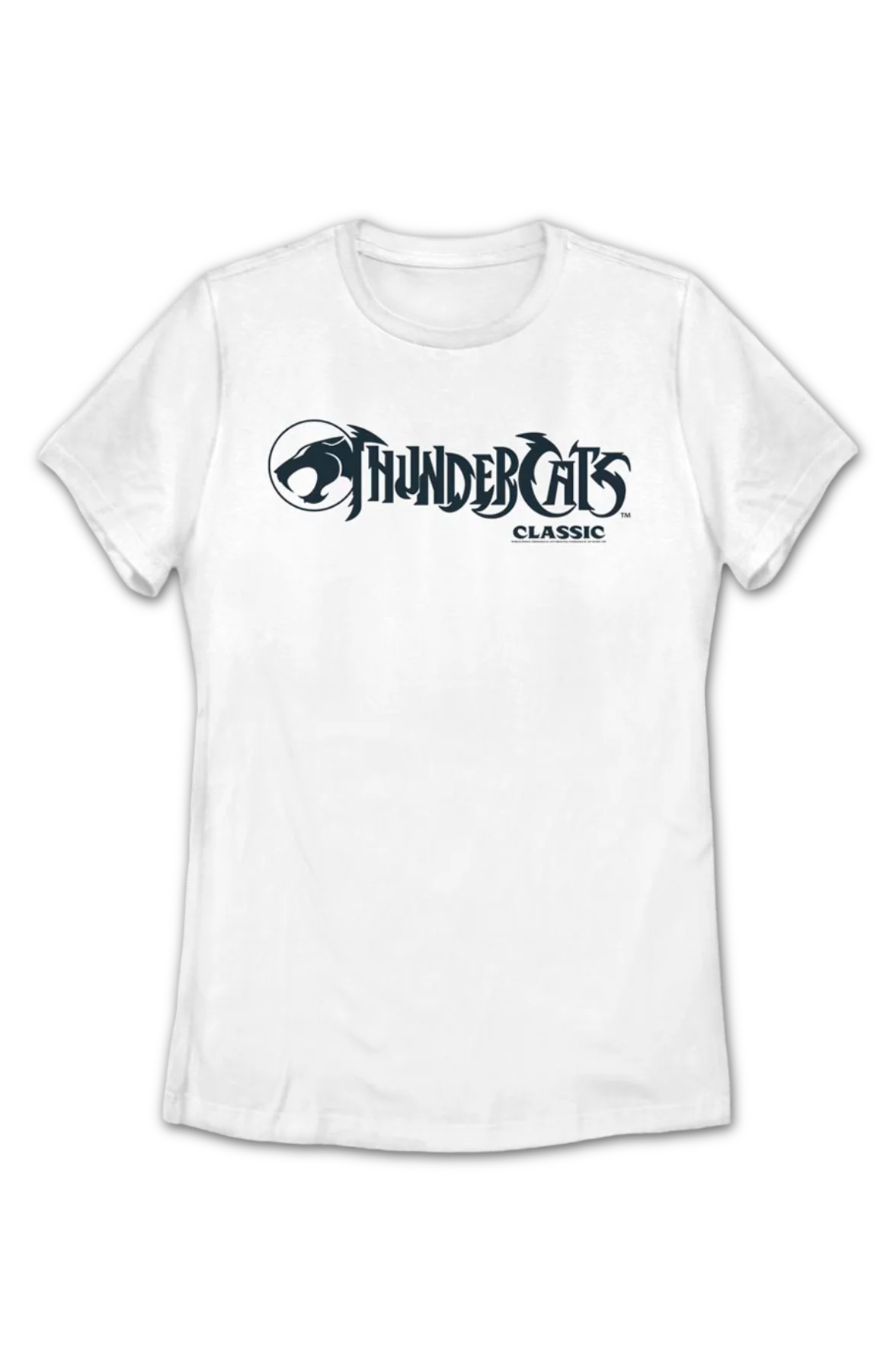 Womens White Classic Logo ThunderCats Shirt - Image 2