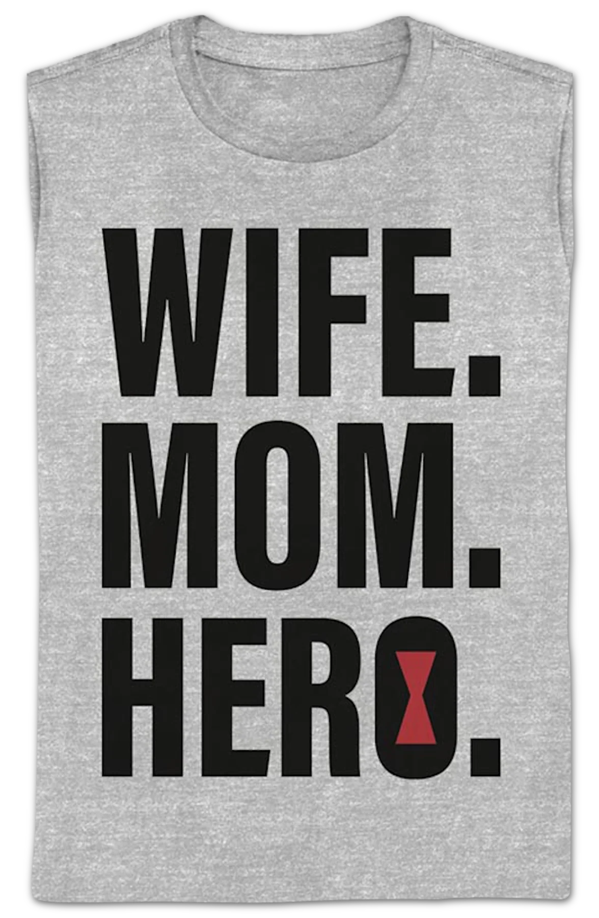 Womens Wife Mom Hero Black Widow Marvel Comics Shirt - Image 2