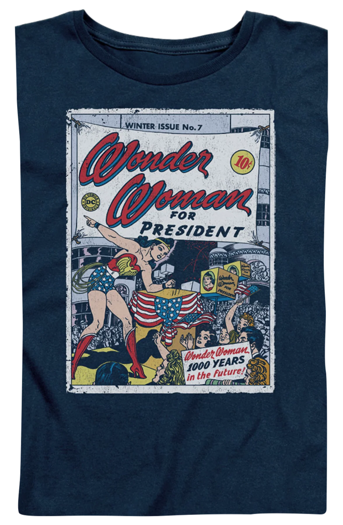 Womens Wonder Woman For President DC Comics Shirt - Image 2