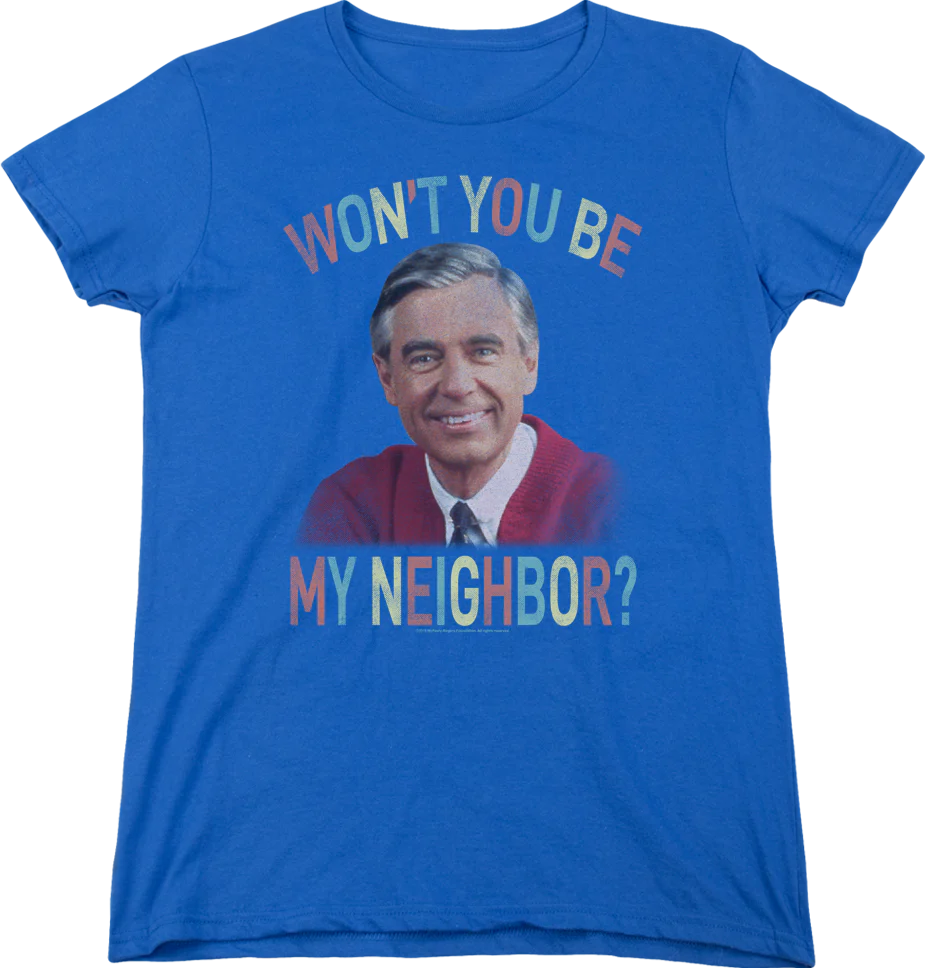 Womens Won't You Be My Neighbor Mr. Rogers Shirt