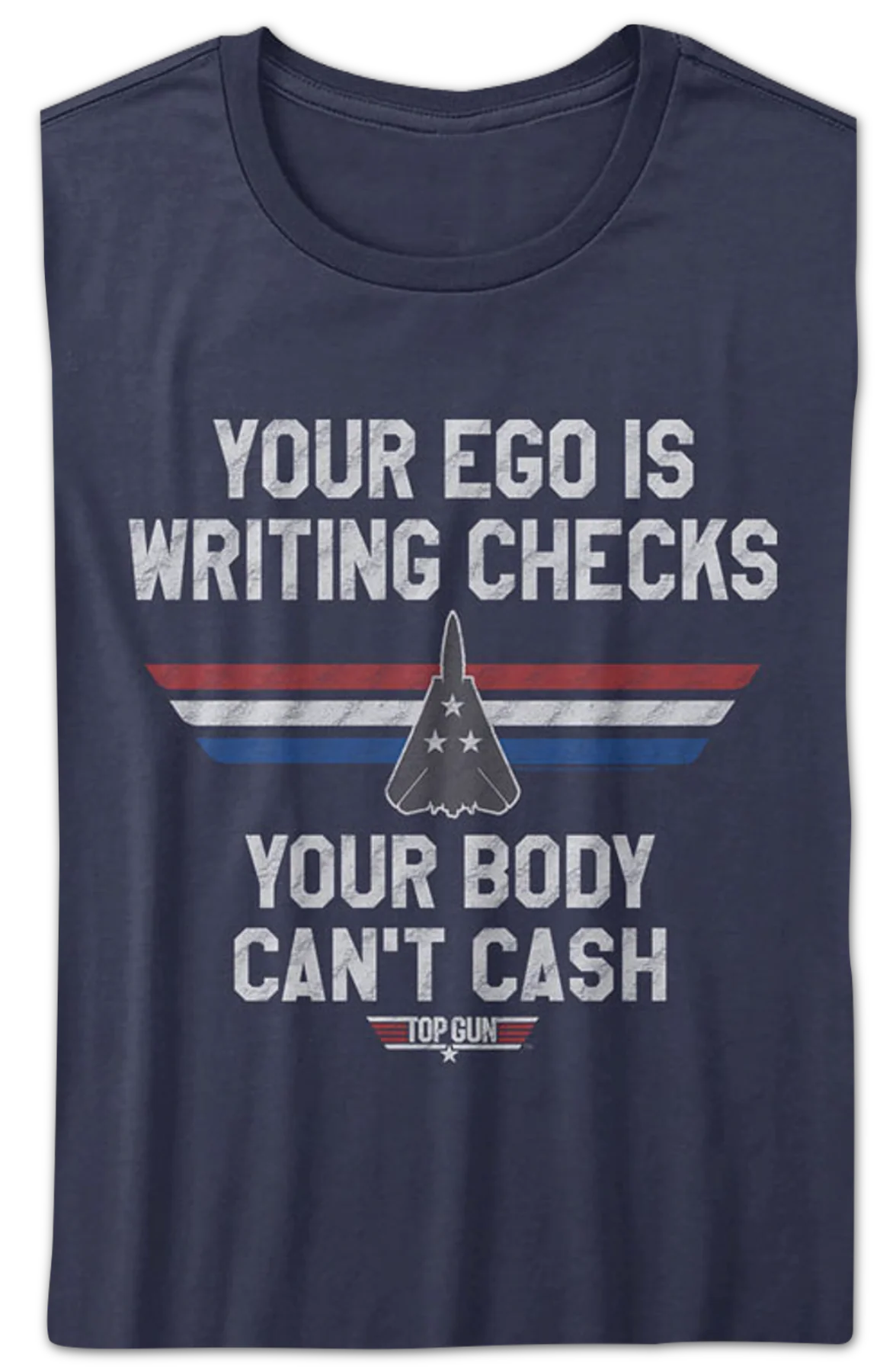 Womens Writing Checks Top Gun Shirt - Image 2