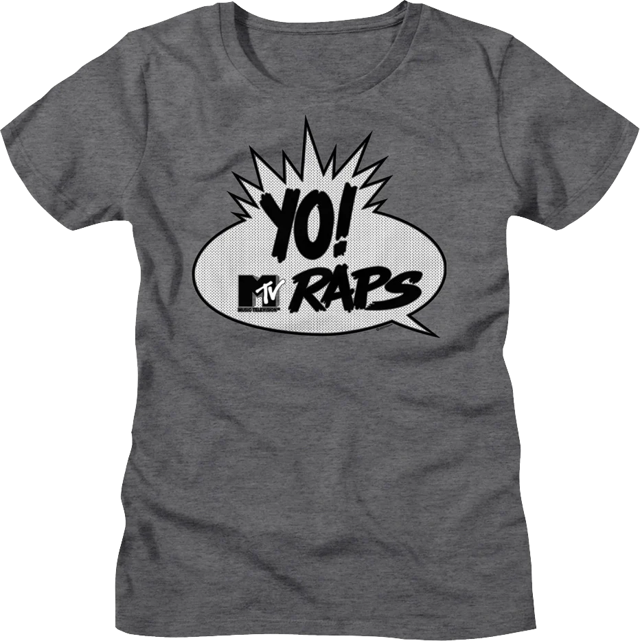 Womens Yo! MTV Raps Vintage Logo MTV Shirt