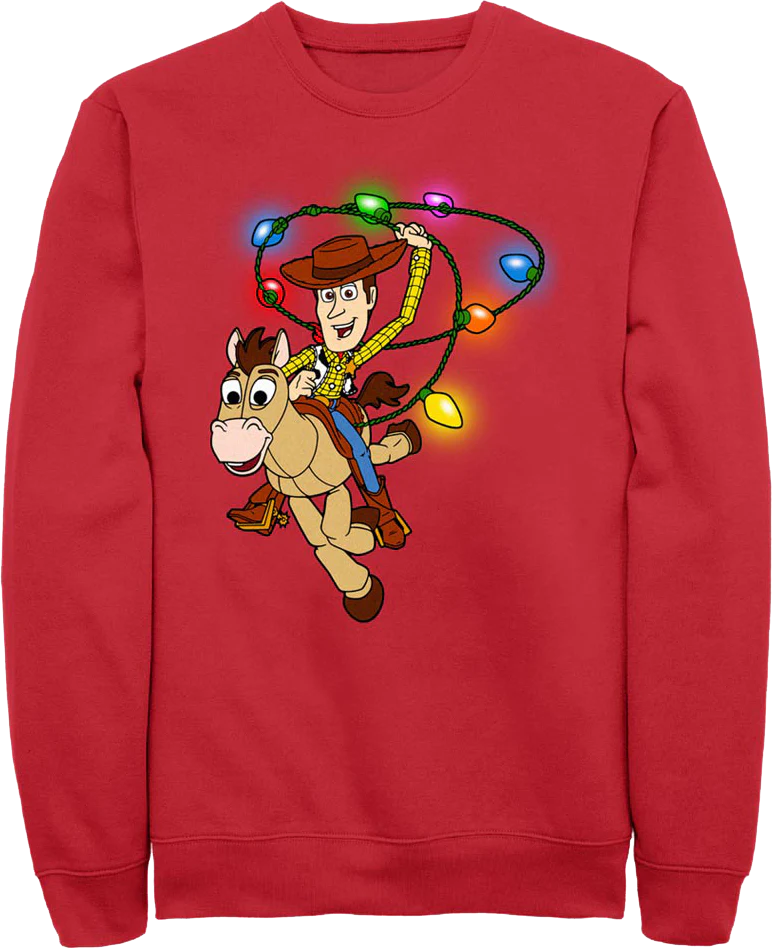 Woody's Christmas Lasso Toy Story Sweatshirt