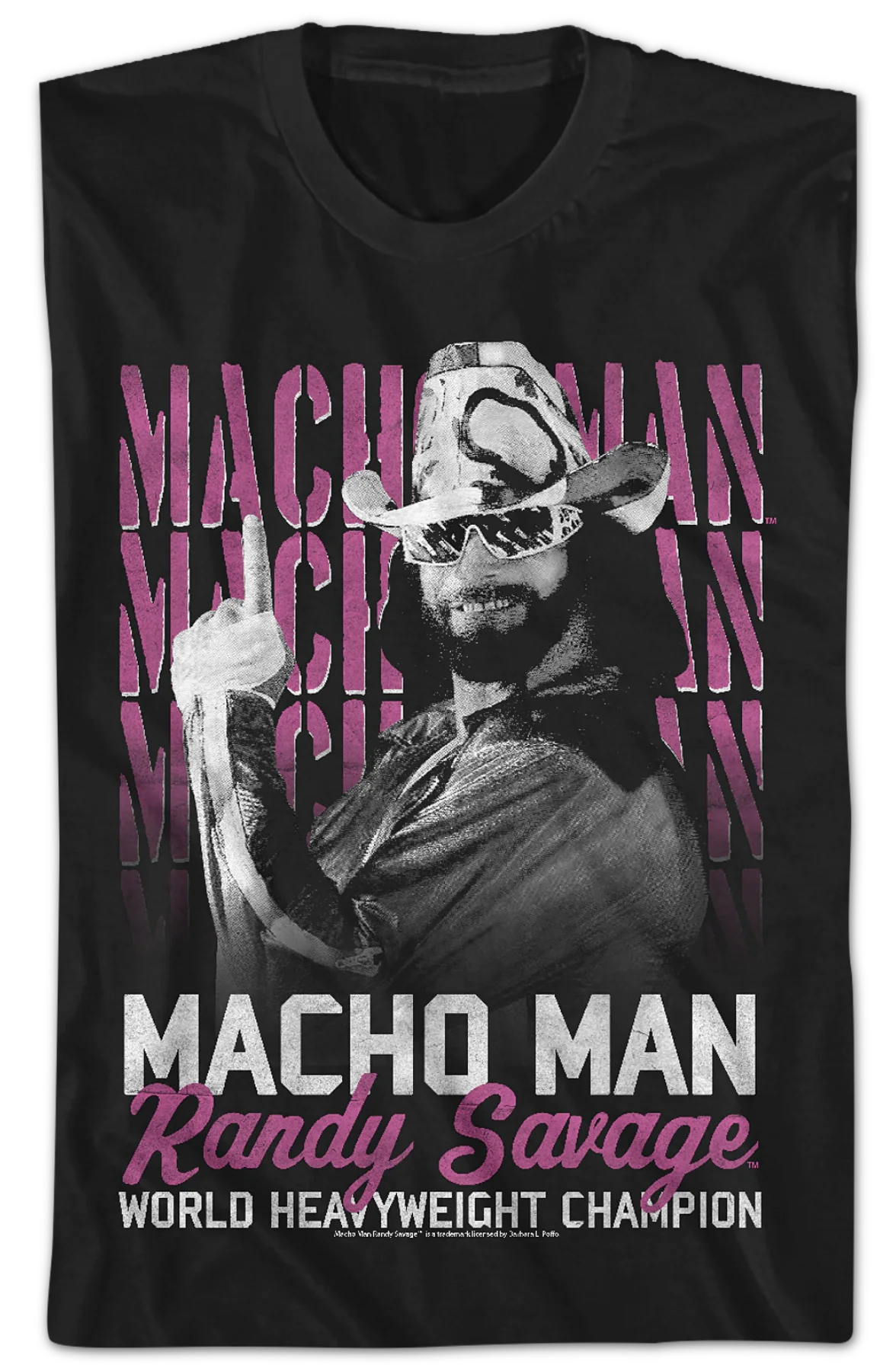 World Heavyweight Champion Macho Man Randy Savage T-Shirt - Image 2
