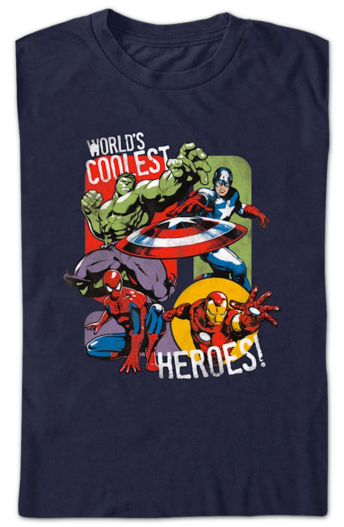 World's Coolest Heroes Marvel Comics T-Shirt - Image 2