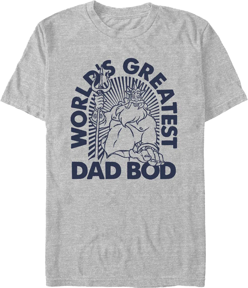 World's Greatest Dad Bod Little Mermaid Disney T-Shirt